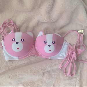 Lazy Oaf Bear Bikini Top